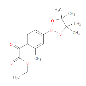 ethyl 2-(2-methyl-4-(4,4,5,5-tetramethyl-1,3,2-dioxaborolan-2-yl)phenyl)-2-oxoacetate