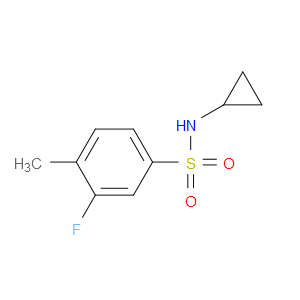 N-Cyclopropyl-3-fluoro-4-methylbenzenesulfonamide