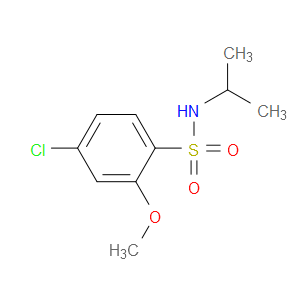 4-Chloro-2-methoxy-N-(1-methylethyl)benzenesulfonamide