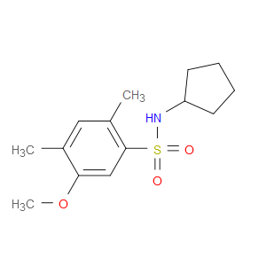 N-Cyclopentyl-5-methoxy-2,4-dimethylbenzenesulfonamide