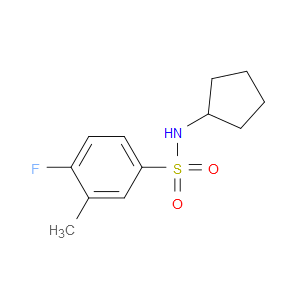N-Cyclopentyl-4-fluoro-3-methylbenzenesulfonamide