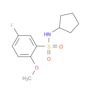 N-Cyclopentyl-5-fluoro-2-methoxybenzenesulfonamide