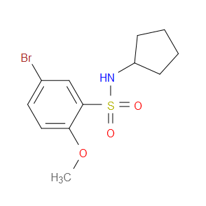 5-Bromo-N-cyclopentyl-2-methoxybenzenesulfonamide