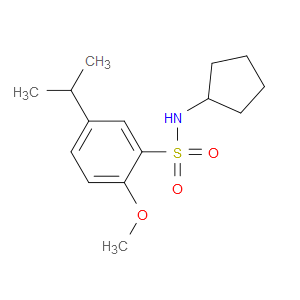 N-Cyclopentyl-2-methoxy-5-(1-methylethyl)benzenesulfonamide