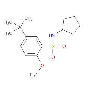 N-Cyclopentyl-5-(1,1-dimethylethyl)-2-methoxybenzenesulfonamide