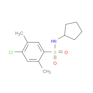 4-Chloro-N-cyclopentyl-2,5-dimethylbenzenesulfonamide