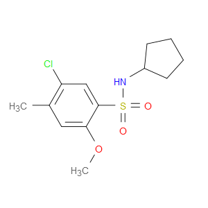 5-Chloro-N-cyclopentyl-2-methoxy-4-methylbenzenesulfonamide