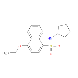 N-Cyclopentyl-4-ethoxy-1-naphthalenesulfonamide
