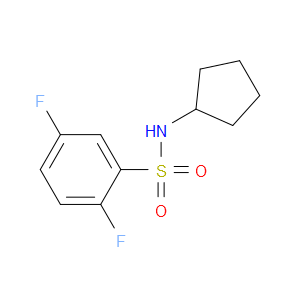 N-Cyclopentyl-2,5-difluorobenzenesulfonamide