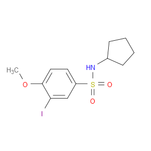 N-Cyclopentyl-3-iodo-4-methoxybenzenesulfonamide