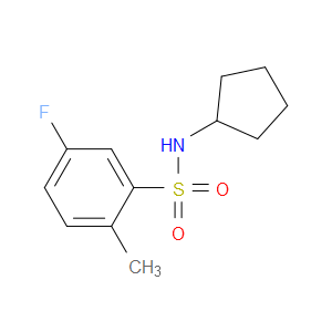 N-Cyclopentyl-5-fluoro-2-methylbenzenesulfonamide