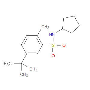 N-Cyclopentyl-5-(1,1-dimethylethyl)-2-methylbenzenesulfonamide