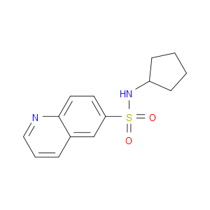 N-Cyclopentyl-6-quinolinesulfonamide