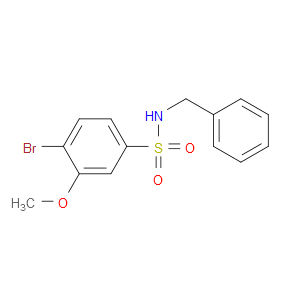 4-Bromo-3-methoxy-N-(phenylmethyl)benzenesulfonamide