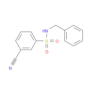 3-Cyano-N-(phenylmethyl)benzenesulfonamide