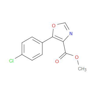 Methyl 5-(4-chlorophenyl)-4-oxazolecarboxylate