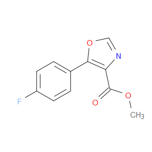 Methyl 5-(4-fluorophenyl)-4-oxazolecarboxylate