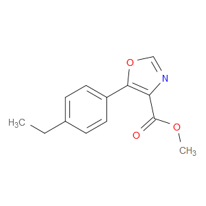 Methyl 5-(4-ethylphenyl)-4-oxazolecarboxylate