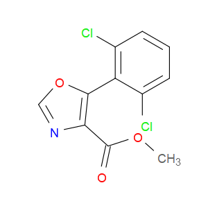 Methyl 5-(2,6-dichlorophenyl)-4-oxazolecarboxylate