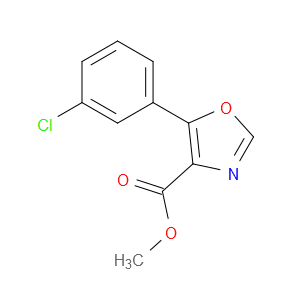 Methyl 5-(3-chlorophenyl)-4-oxazolecarboxylate