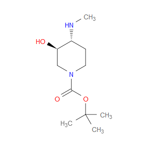 rel-1,1-Dimethylethyl (3R,4R)-3-hydroxy-4-(methylamino)-1-piperidinecarboxylate