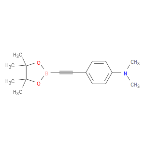 N,N-dimethyl-4-((4,4,5,5-tetramethyl-1,3,2-dioxaborolan-2-yl)ethynyl)aniline