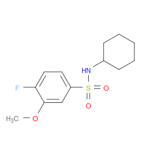 N-Cyclohexyl-4-fluoro-3-methoxybenzenesulfonamide