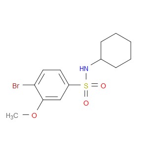 4-Bromo-N-cyclohexyl-3-methoxybenzenesulfonamide