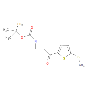 tert-butyl 3-(5-(methylthio)thiophene-2-carbonyl)azetidine-1-carboxylate