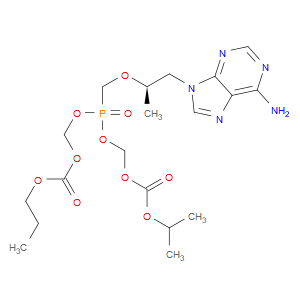 ((((((R)-1-(6-amino-9H-purin-9-yl)propan-2-yl)oxy)methyl)phosphoryl)bis(oxy))bis(methylene) isopropyl propyl dicarbonate
