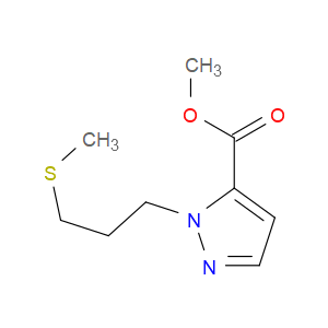 methyl 1-(3-(methylthio)propyl)-1H-pyrazole-5-carboxylate