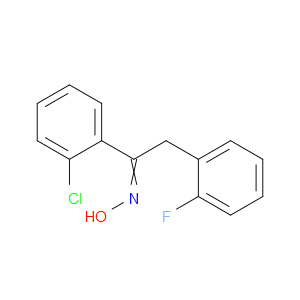 Ethanone, 1-(2-chlorophenyl)-2-(2-fluorophenyl)-, oxime