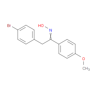 Ethanone, 2-(4-bromophenyl)-1-(4-methoxyphenyl)-, oxime