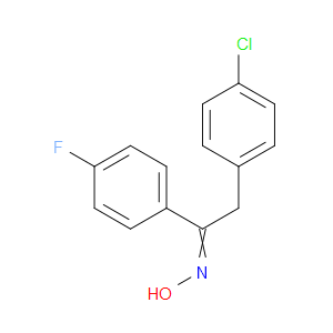 Ethanone, 2-(4-chlorophenyl)-1-(4-fluorophenyl)-, oxime