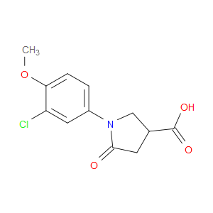 1-(3-Chloro-4-methoxyphenyl)-5-oxo-3-pyrrolidinecarboxylic acid