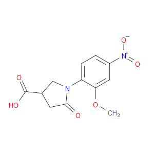 1-(2-methoxy-4-nitrophenyl)-5-oxopyrrolidine-3-carboxylic acid