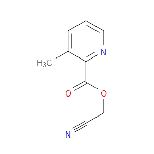 Cyanomethyl 3-methyl-2-pyridinecarboxylate