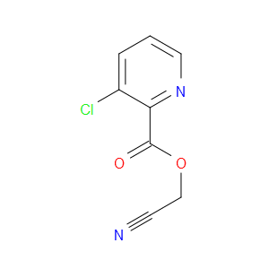 Cyanomethyl 3-chloro-2-pyridinecarboxylate