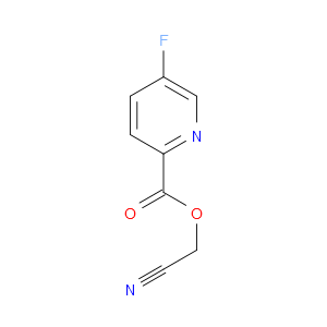 Cyanomethyl 5-fluoro-2-pyridinecarboxylate
