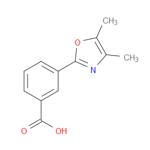 Benzoic acid, 3-(4,5-dimethyl-2-oxazolyl)-