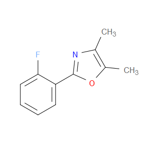 Oxazole, 2-(2-fluorophenyl)-4,5-dimethyl-
