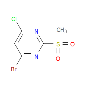 Pyrimidine, 4-bromo-6-chloro-2-(methylsulfonyl)-