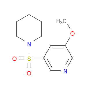 Pyridine, 3-methoxy-5-(1-piperidinylsulfonyl)-