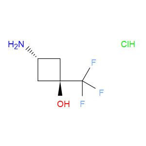 Cyclobutanol, 3-amino-1-(trifluoromethyl)-, hydrochloride (1:1), trans-
