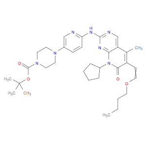 1,1-Dimethylethyl 4-[6-[[6-(2-butoxyethenyl)-8-cyclopentyl-7,8-dihydro-5-meth