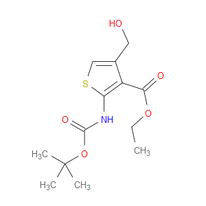ethyl 2-((tert-butoxycarbonyl)amino)-4-(hydroxymethyl)thiophene-3-carboxylate