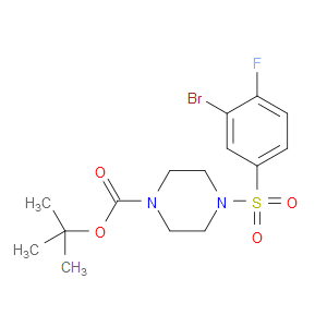tert-butyl 4-((3-bromo-4-fluorophenyl)sulfonyl)piperazine-1-carboxylate