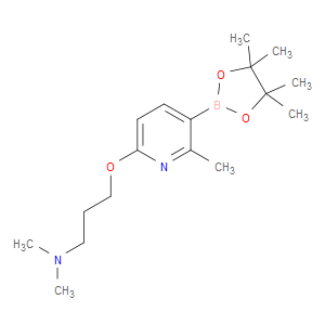 N,N-dimethyl-3-((6-methyl-5-(4,4,5,5-tetramethyl-1,3,2-dioxaborolan-2-yl)pyridin-2-yl)oxy)propan-1-amine