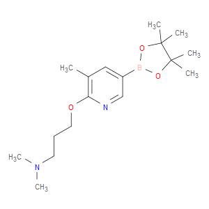 N,N-dimethyl-3-((3-methyl-5-(4,4,5,5-tetramethyl-1,3,2-dioxaborolan-2-yl)pyridin-2-yl)oxy)propan-1-amine