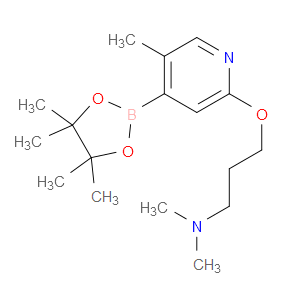 N,N-dimethyl-3-((5-methyl-4-(4,4,5,5-tetramethyl-1,3,2-dioxaborolan-2-yl)pyridin-2-yl)oxy)propan-1-amine